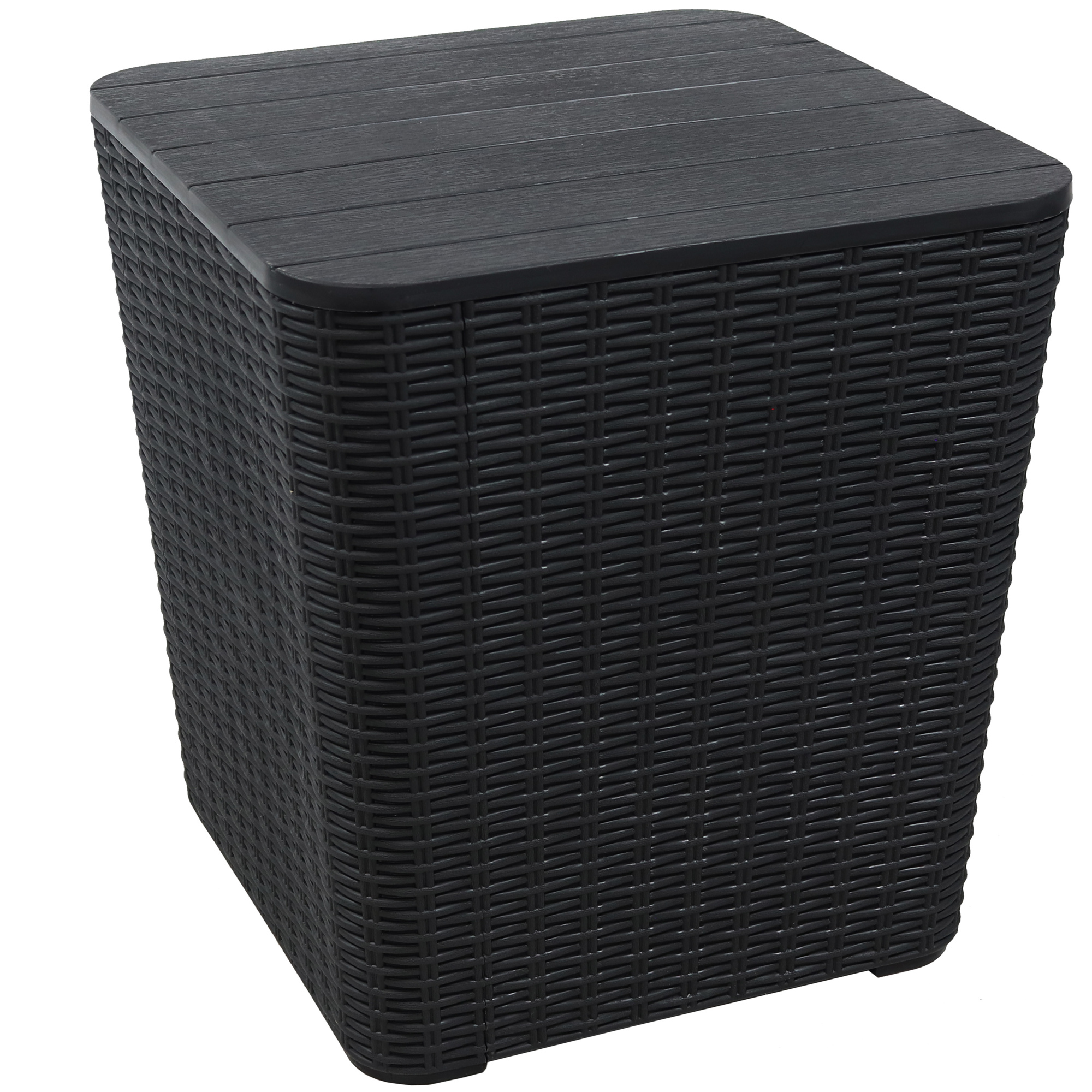 Sunnydaze Decor, Rattan Design Outdoor Storage Box, Capacity 11.34 Gal, Model# TST-941